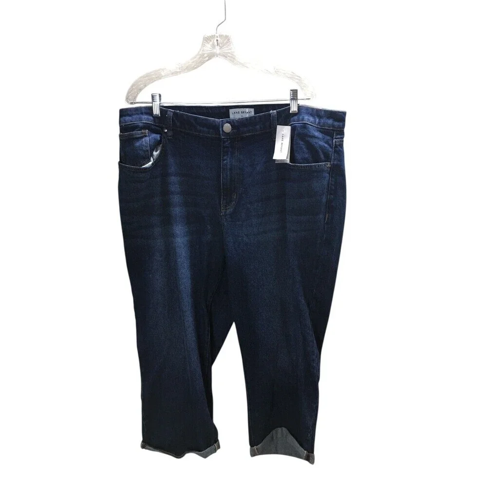 Lane Bryant Boyfriend Capri Size 18 Jeans Women's Blue Signature Fit NEW NWT